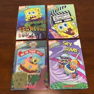 Nick Zone Sponge Bob Sky Scare Books Bundle of 4.